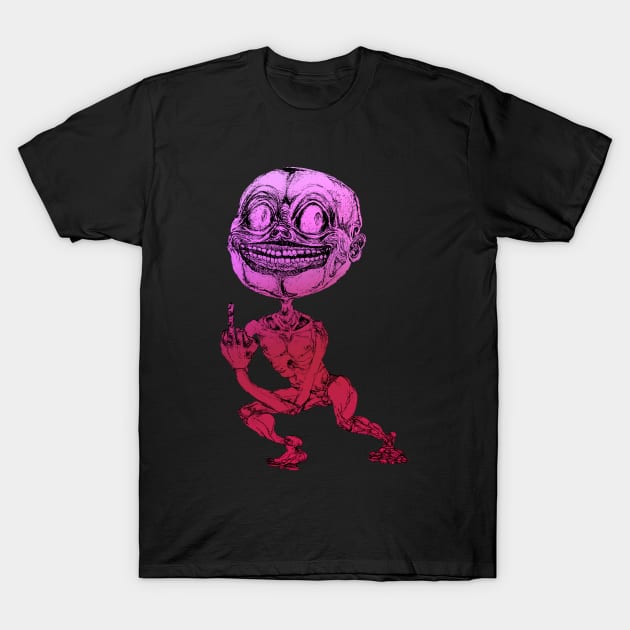 Big Eyes and Smiles Sketch Dark Surrealistic Art T-Shirt by kuraimochi